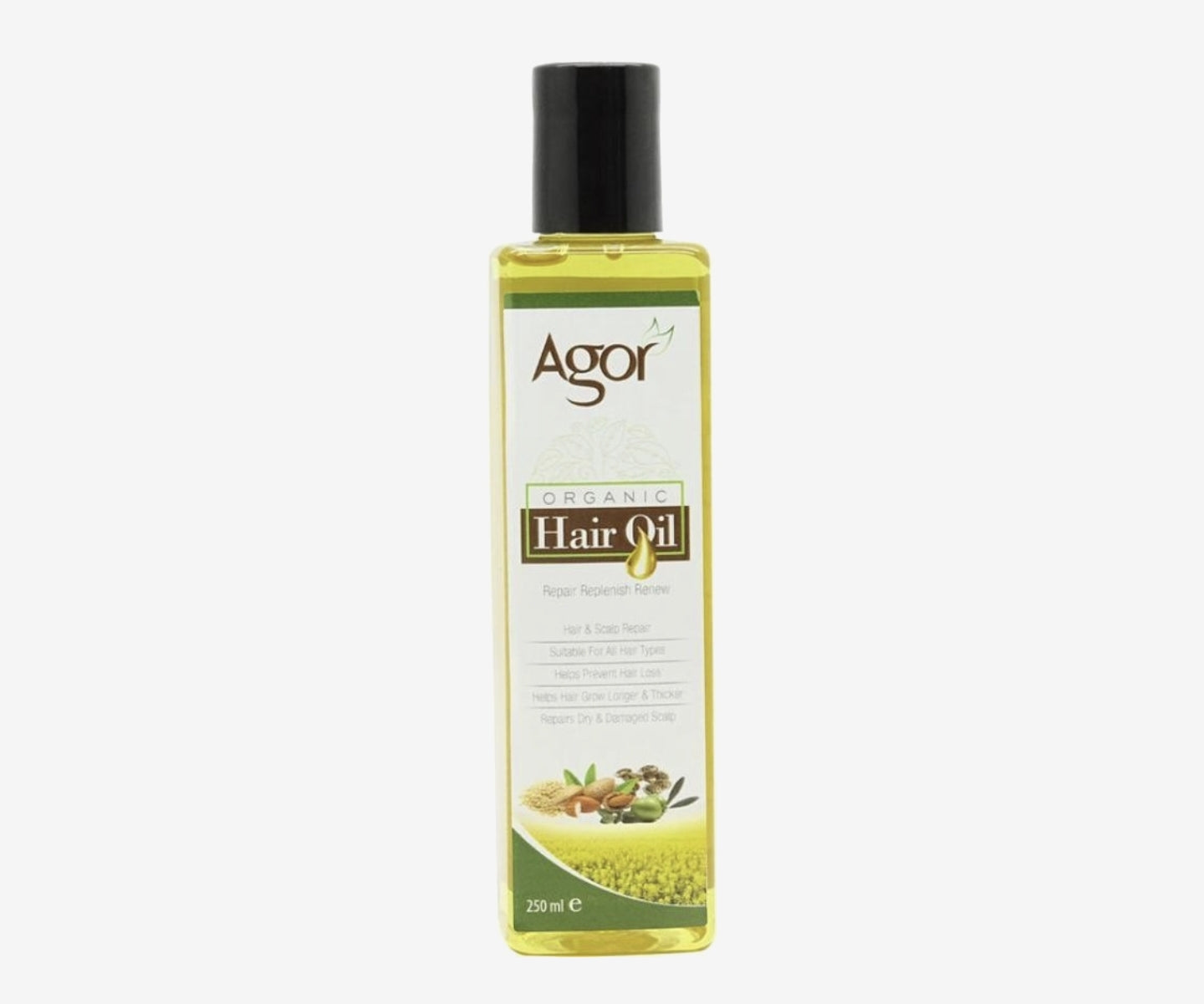 ኣጎር ኦርጋኒክ ዘይቲ ጸጉሪ 250ml(ኣጎር ዘይቲ)
