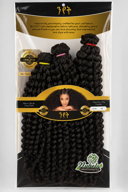 NIAT – Authentic Premium Kinky Twists / Kinky Curly Weft ንያት ኣርተፍሻል